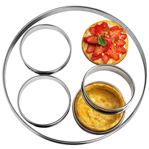 Anelli per Muffin in Bakeware a prezzo competitivo di grado commerciale anelli per frittelle all'uovo anelli per crostate in acciaio inossidabile - Product Image 1