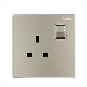 Interrupteur <span class=keywords><strong>Legrand</strong></span> série Yi Jing, couleur or Milan, prise carrée - Product Image 2