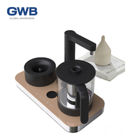 Machine à thé électrique chaude et froide instantanée GWB GC01 1000W avec plaque chauffante en verre et acier inoxydable de qualité alimentaire pour la maison et la voiture