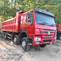 Service OEM Camion benne d'occasion Sinotruk Howo 6x4 8x4 371hp 375hp 380hp 10 roues pour l'exploitation minière en vente