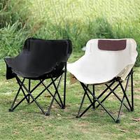 Chaise de camping pliante portable en acier et tissu Oxford, tabouret de camping à dossier bas pour la pêche en extérieur, la vente de rue, les voyages et le camping