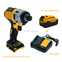 Kit Combinado de 3 Herramientas Inalámbricas de 20V con Motor sin Escobillas, Llave de Impacto, Taladro y Batería de 6.0Ah con Cargador