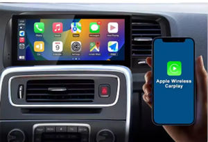 Autoradio Android Auto Carplay à écran partagé 8 pouces pour Volvo S60 V60 2011 à 2014 avec GPS intégré, Bluetooth et commande au volant - Product Image 2
