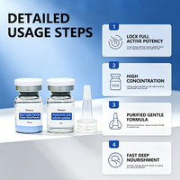 Poudre lyophilisée de peptide de cuivre bleu en marque privée GHK-Cu, collagène anti-âge hydratant pour le visage, 5 ml, tous types de peau, cosmétique