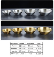 Bol à salade en acier inoxydable 304 électroplaqué, bol en fer pour repas d'hôtel, service de riz, collations, assaisonnements, soupe, soupière empilable, style japonais