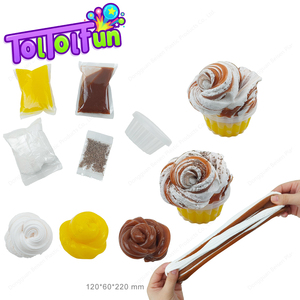 Pâte à modeler de fête, 4 types, pour les fêtes, DIY, slime coloré, jouet souple, mini gâteau éducatif, non toxique, écologique - Product Image 4