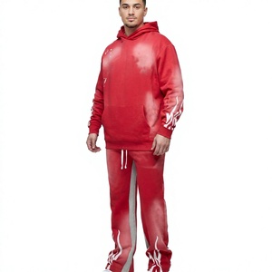 Unisex Men's Heavyweight Eco-Friendly Winter Cotton <b>Jumper</b> Hoodie Jogger Set Custom Brand Fashion Two-Piece Tracksuit - Product Image 1