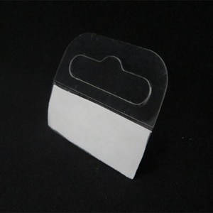 Les meilleurs onglets auto-adhésifs de l'industrie Crochets d'affichage en plastique Onglets à main Trou de fente Onglets pliants pour affichage de magasin de vente au détail - Product Image 2