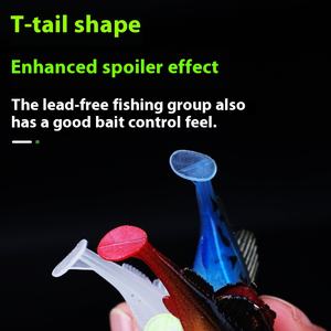 Tatlısu ve deniz balıkçılık Lures atlama balık sarılmış kurşun anti-asılı alt siyah balık yemi alt-levrek yayın balığı için sahte - Product Image 3