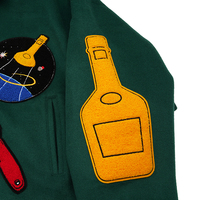 Vente en gros d'écussons vierges brodés veste de baseball Letterman Varsity pour hommes vestes streetwear vintage de haute qualité pour les collèges
