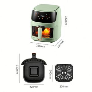 Friteuse à air numérique 8-en-1 8L Sliver Crest avec fenêtre de visualisation en verre et panier antiadhésif – Appareil de cuisine à air chaud - Product Image 6