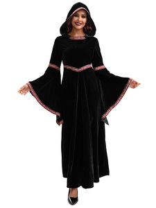Costume <span class=keywords><strong>da</strong></span> donna in pile per donna vestito <span class=keywords><strong>da</strong></span> famiglia mantella vampiro <span class=keywords><strong>da</strong></span> strega principessa strega medievale Costume <span class=keywords><strong>da</strong></span> strega selvaggia - Product Image 2