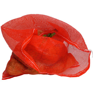 Sac en filet respirant en PP avec cordon de serrage, sac circulaire en filet pour légumes, fruits, bois de chauffage et oignons - Product Image 2
