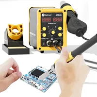 Kailiwei 750W Affichage LED Station de Soudage et de Rework Numérique 2 en 1 Air Chaud pour Réparation de Téléphones Portables