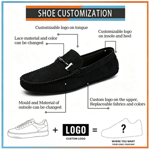 Mocassini da <span class=keywords><strong>Uomo</strong></span> in Camoscio Felpato <span class=keywords><strong>con</strong></span> Fodera Interna, Scarpe Basse Slip-on da Guida <span class=keywords><strong>con</strong></span> Fibbia Metallica, Mocassini Casual per Uso Quotidiano, Scarpe Loafer <span class=keywords><strong>con</strong></span> Superficie Pelosa - Product Image 2
