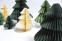 Ornements de Noël en papier, ornements en nid d'abeille pour arbre de Noël, décoration de fenêtre pour Noël, ornements en papier de Noël