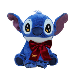 Siêu mềm Stitch búp bê sang trọng Bow Stitch Rag Búp bê nhồi bông đồ chơi gối món quà sinh nhật Comforter ODM tùy chỉnh - Product Image 5