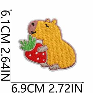 Parches Bordados Termoadhesivos de Animales Adorables: Tigre, Ciervo, Zorro, Capibara, Caracol, Búho para Decoración de Ropa y Bolsos - Product Image 6