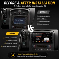 Lecteur multimédia Android Carplay 4G GPS Navi 360 avec écran partagé de 7 pouces pour Chevrolet Corvette C6 2005-2013