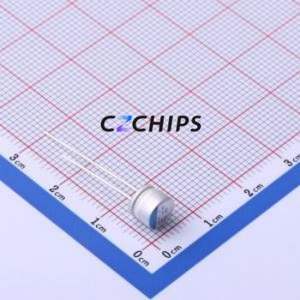 Condensador Sólido PLF1E100MCL7, Componente de Orificio Pasante (THT), D6.3xL6mm 10uF 20% 25V 1.5A100kHz - Product Image 1