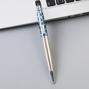 Stylo bille rotatif en métal imprimé avec logo personnalisé – Cadeau promotionnel pour entreprise, bureau, étudiant – Fournitures de papeterie publicitaire - Product Image 5