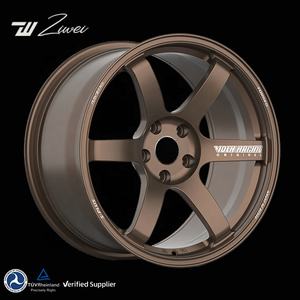 ล้อแม็กซ์ ZW Forged <span class=keywords><strong>TE37</strong></span> สไตล์ JDM คลาสสิค สีบรอนซ์ <span class=keywords><strong>5</strong></span> <span class=keywords><strong>รู</strong></span> น้ำหนักเบาพิเศษ ขนาด 17 18 19 20 นิ้ว 5x114.3 สำหรับ Toyota GR86 Subaru BRZ - Product Image 1