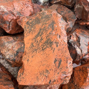 Pierre brute de quartz de guérison de haute qualité, obsidienne rouge, grande pierre brute irrégulière, minéral naturel, vente chaude - Product Image 5