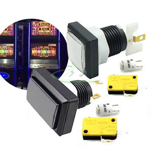 JY Wholesale en stock, pièces de machine de <span class=keywords><strong>jeu</strong></span> d'arcade de haute qualité, bouton poussoir rectangulaire pour <span class=keywords><strong>jeu</strong></span> vidéo 51x33mm avec LED - Product Image 4