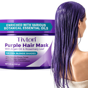 Tivlon Purple Hair 3-in-1 Care With Argan Oil Rosemary for Cool Blonde Tone Balance Deep Hydration Repair Moisture Distributor - Product Image 2