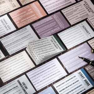 Bloc de Notas Adhesivas con Temática de Texto de la Serie Book Whispers, 30 Hojas/paquete, Materiales Creativos para Collage, Base de Cuaderno Simple - Product Image 3