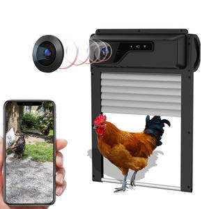 Nouvelle porte automatique pour <span class=keywords><strong>poulailler</strong></span> avec caméra, étanche, à énergie solaire, contrôle par application, en ABS, garantie 1 an - Product Image 4