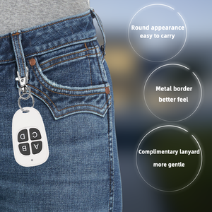 4-kênh đa chức năng 433Mhz không dây RF khóa phụ tùng cửa nhà để xe điều khiển từ xa 4 nút silicon bàn phím cho tự động hóa nhà - Product Image 3