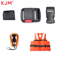 Sangle de sac à dos en plastique de 40 mm avec boutons rouges pour pièces de sacs spécifiques, boucle à dégagement rapide latérale, adaptée aux gilets de sauvetage