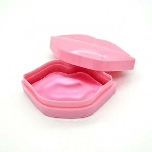 OEM Etiqueta Privada fotografía fondo rosa reparación desechable Gel cristal hoja máscara ácido hialurónico aceite labial - Product Image 1