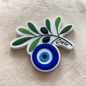 Ojo de Diablo Griego de Resina, Decoración para Refrigerador, Pintado en 3D, Magnético, 5-7cm, Souvenir Turístico, Bonito - Product Image 3