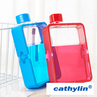 Bouteille d'eau en plastique sans Bpa ml, grand mini ordinateur portable mignon, écologique, couleurs à la mode,