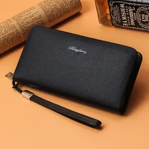 Heng sheng Big Capacity Herren Reiß verschluss Clutch Taschen Casual Phone Wallet für Männer