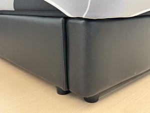 Кровать Vonliva <span class=keywords><strong>Modern</strong></span> Luxury Eco-Friendly King-Size с мягким изголовьем из пенополиуретана и кожаной обивкой, каркас из сосны, производство Сычуань, комфортная. - Product Image 5