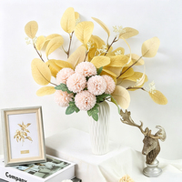 Fleurs artificielles avec vase en céramique, arrangements de fleurs d'hortensia, centres de table pour la maison, le jardin, les fêtes, la décoration de mariage