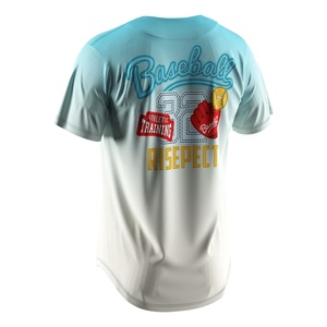 T-shirt de baseball coréen personnalisé à manches courtes, jersey de haute qualité, chemises de baseball à boutons - Product Image 4