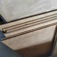 Panneau MDF HDF en bois mélaminé blanc E0 moderne de 6 mm à 18 mm, 1220 x 2440 mm, pour meubles