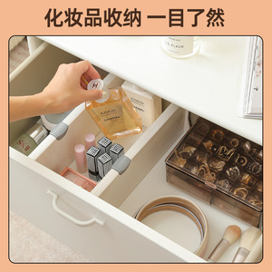 Adjustable Plastic Drawer Divider With <b>Hook</b> Installation For Desktop Organization - Product Image 4