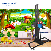 BAIKETECH TH-UP1400T otomatis pencetak tekstur dinding 3D pemasangan penghemat waktu untuk kontraktor dan dekorator di Tiongkok