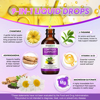 ArtoaLabs Gouttes liquides de Cortisol pour Adultes (Femmes et Hommes) - Soutien du Sommeil et de l'Humeur, Suppléments à Base de Plantes pour le Stress, Antioxydant, Santé Digestive, Végétalien