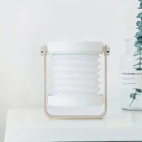 Nouvelle poignée créative Portable lampe de Table LED pliable veilleuse télescopique pliant USB charge blanc ombre batterie