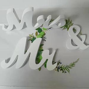 Letreros Decorativos de Madera para Parejas, Letreros de MDF Blancos para Mesa, Accesorios para Bodas y Fiestas, Regalo para Parejas - Product Image 2