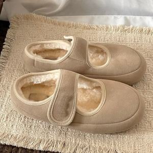 Botas de Nieve de Diseño de Lujo Clásicas para Mujer, Modernas, Cálidas, de Lana y Cuero, Cómodas, con Suela Gruesa y Aumento de Altura - Product Image 6