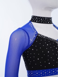 ชุดเต้นลาตินสำหรับเด็กผู้หญิงอายุ 6-16 ปี เสื้อครอปท็อปพร้อมกระโปรงสั้น สำหรับการแข่งขันเต้นรำ งานปาร์ตี้ และการแสดง - Product Image 3