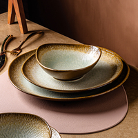 WEIYE Assiette en Céramique de Haute Qualité, Vaisselle Épaisse et Durable en Porcelaine Personnalisable pour Hôtels et Restaurants