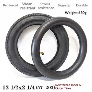 Pneumatico per Bicicletta Elettrica Rinforzato 12 1/2*2 1/4, Copertone per Scooter Elettrico 57-203, Pneumatico Gonfiabile 12x2125 - Product Image 4
